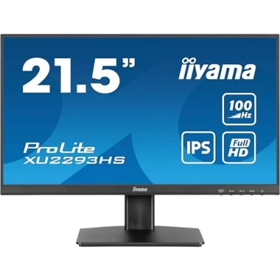 Image de iiyama ProLite XU2293HS B6 Écran LED 22&quot; (21.5&quot; visualisable) 1920 x 1080 Full HD (1080p) @ 100 Hz IPS 300 cd/m² 1000:1 1 ms HDMI, DisplayPort haut parleurs noir, mat