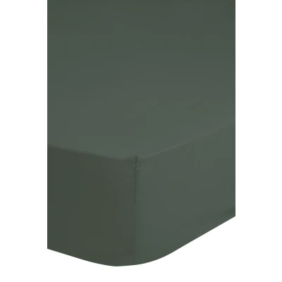 Afbeelding van HIP Hoeslaken 140x200 cm donkerolijfgroen