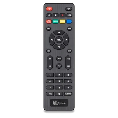 Afbeelding van TELE System 58035006 afstandsbediening IR Draadloos Tv tuner Drukknopen