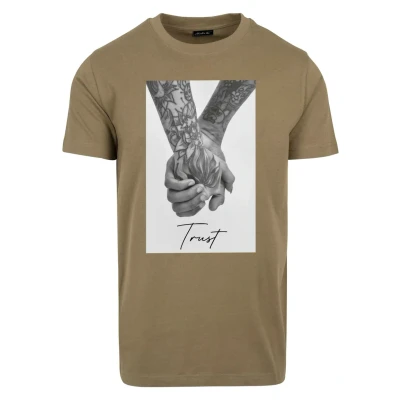 Afbeelding van Mister Tee Trust Tshirt print, Heren, Maat: XXL, Olive