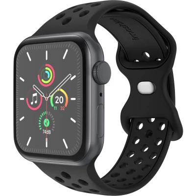 Afbeelding van imoshion Sport⁺ bandje voor de Apple Watch Series 1 t/m 10 / SE Ultra (2) (44/45/46/49 mm) Maat M/L Zwart