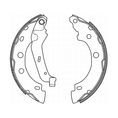 Afbeelding van ABE C0R013ABE Remschoenen Achteras 203,2 39 BENDIX RENAULT: Clio 4, Kangoo I, II / Grand