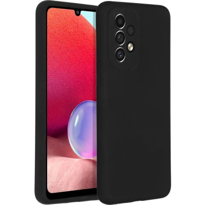Afbeelding van Accezz Hoesje Geschikt voor Samsung Galaxy A33 Siliconen Liquid Silicone Backcover Zwart