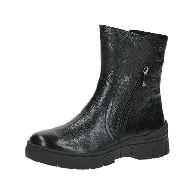 Afbeelding van CAPRICE 9 26437 41 Enkellaarzen met warme voering voor dames, Nappa zwart