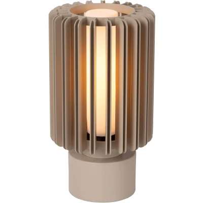 Afbeelding van Lucide LAMBRES Tafellamp Taupe