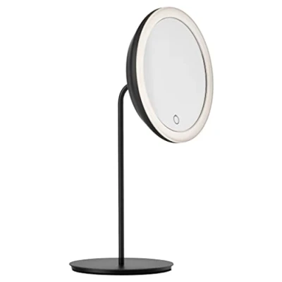 Afbeelding van Zone Tafelspiegel (5x) Zwart 22p176 Metaal D18xh34cm