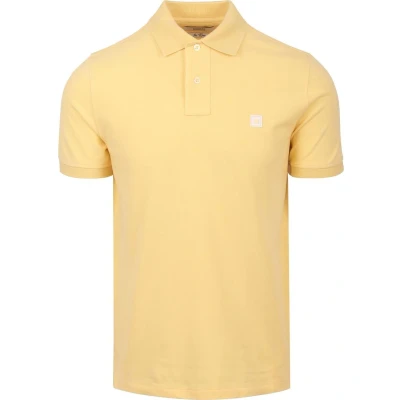 Afbeelding van King Essentials The Rene Poloshirt Geel maat L heren met Modern fit Pasvorm Katoen Suitable Herenkleding