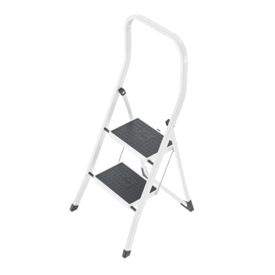 Afbeelding van Hailo 4352 001 Huishoudtrap 2 Treden Wit/Zwart