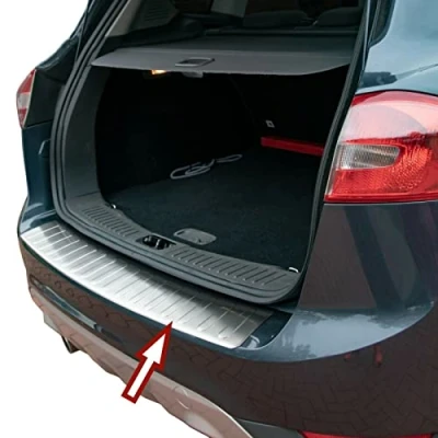Afbeelding van Recambo Mat roestvrijstalen bumperbescherming compatibel met Ford Kuga I 2008 2012 rand premium kwaliteit