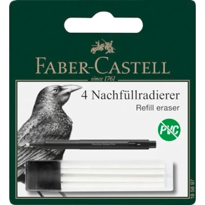 Afbeelding van Navulgummen Faber Castell 4 stuks in koker
