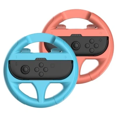 Afbeelding van Race stuur Subsonic Duo Blauw Oranje voor Nintendo Switch 2 en