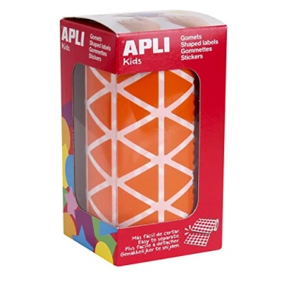 Afbeelding van Apli kids 11493 Driehoekige stickerrol, 20 mm, oranje
