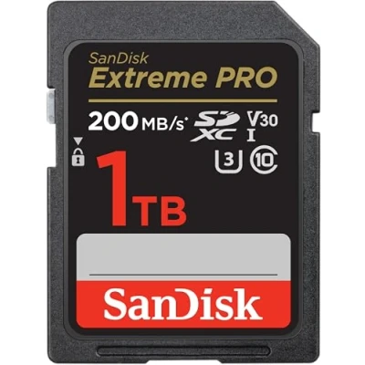 Image de SanDisk SDXC Extreme Pro 1 To 200 Mo/s
