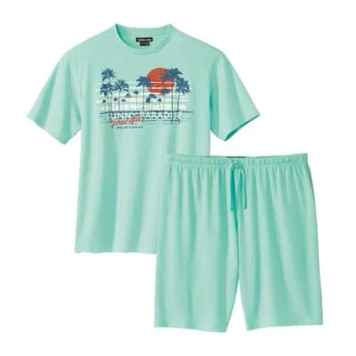 Afbeelding van ATLAS FOR MEN Herenpyjama Nachtkleding Comfort Set Binnenkleding Verkrijgbaar in grote maten van M tot 5XL, Groen een