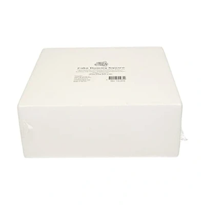Afbeelding van FunCakes Taart Dummy Piepschuim Blok Vierkant 25x25x10 cm