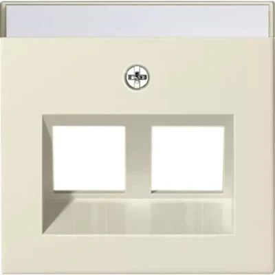 Afbeelding van Gira Systeem 55 afdekking voor draagring Modular Jack creme wit