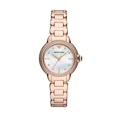 Afbeelding van Emporio Armani dames Horloge AR11523 in de kleur Roségoud