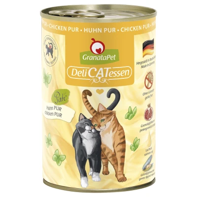 Afbeelding van 6x400g GranataPet DeliCatessen Kip PUUR Kattenvoer