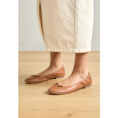 Afbeelding van Tamaris Ballerina&#039;s, Dames, Maat: 39, Nut Leer