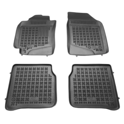 Afbeelding van REZAW PLAST 201403 Vloermatset Rubber voor en achter Zwart