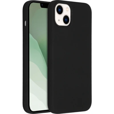 Afbeelding van Accezz Hoesje Geschikt voor iPhone 14 Plus Siliconen Liquid Silicone Backcover MagSafe Zwart