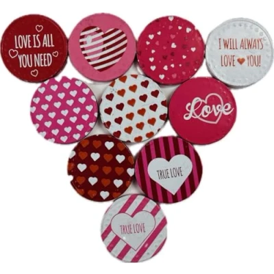 Afbeelding van OYOY Liebes Schokotaler Set I 3 x 100 g Taler Chocolade Liefdesboodschap met spreuk &quot;Ich liebe Dich&quot; Valentijnsdag Geschenken cadeaus voor vrouwen partner