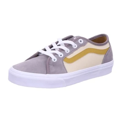 Afbeelding van Vans Filmore Decon Sneakers voor dames, Retro Pop Grijs Goud