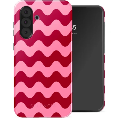 Afbeelding van Selencia Hoesje Geschikt voor Samsung Galaxy A36 / A56 Vivid Backcover Wave Vibes Lipstick