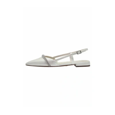 Afbeelding van Tamaris Slingback ballerina ́s, Dames, Maat: 36, Pearl Textiel/ synthetisch