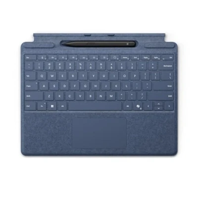 Image de Clavier Microsoft Signature Bleu Saphir + Stylet Slim Pen 2 pour Surface Pro