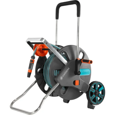 Afbeelding van Gardena Aquaroll Easy 30 M Slangwagen Zilver L