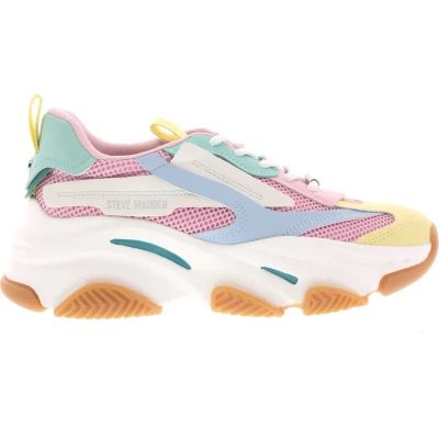 Afbeelding van Steve Madden Possessione Sneakers laag Pastel multicouloured, Dames, Maat: 41, multi couloured Imitatieleer/ textiel