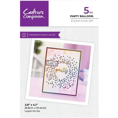 Afbeelding van CC Clearstamp/Snijmal Confetti Cut in Party Balloon