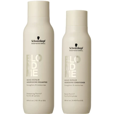 Afbeelding van Schwarzkopf BlondMe Bond Repair Nourishing Shampoo 300ml + Conditioner 250ml bundel/set/pakket