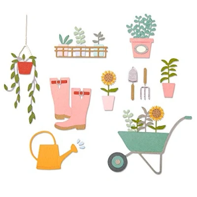 Afbeelding van Sizzix Thinlits Die Set 23PK Garden Shed 664379 Sophie Guilar (01 20)
