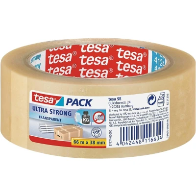 Afbeelding van tesa ULTRA STRONG 57174 00000 02 Pakband tesapack Transparant (l x b) 66 m 38 mm 1 stuk(s)