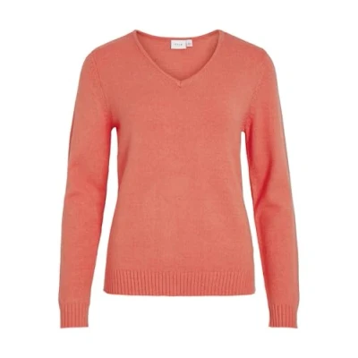 Afbeelding van VILA Vneck Trui, Dames, Maat: XL, Dubarry