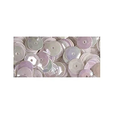 Afbeelding van Pailletten Wasbaar cup vorm iriserend wit 6 mm 4000 stuks Rayher