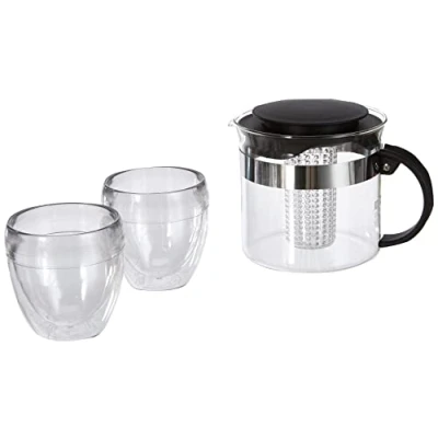Afbeelding van Theepot met filter 1,0L inkl 2 Stk. Pavina Outdoor 0,25L
