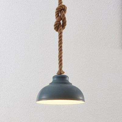 Afbeelding van Lindby hanglamp 1licht metaal, kabel E27 beton