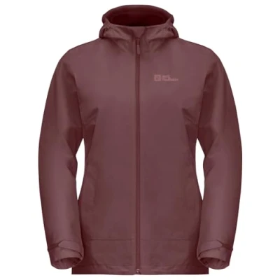 Afbeelding van Jack Wolfskin Glaabach 3IN1 Regenjas, Dames, Maat: Small, Red ochre