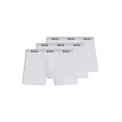 Image de BOSS Boxerbr 3p Power Boxer pour homme, White100, XL