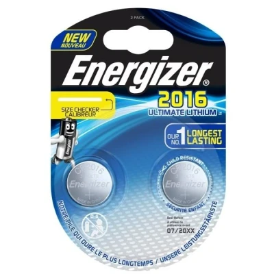 Image de Energizer pile bouton Ultimate Lithium 3V CR2016 2 pièces