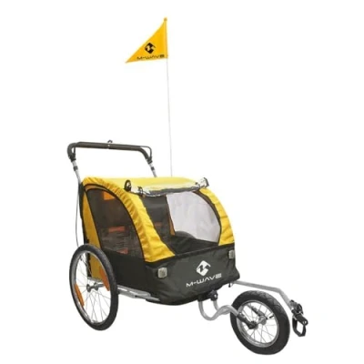 Afbeelding van M wave Carry All 3 in 1 Fietskar 20 inch Wielmaat Geel