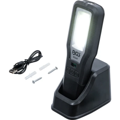 Afbeelding van BGS COB LED werklamp uitklapbaar met oplaadstation