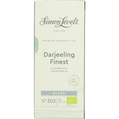 Afbeelding van Simon Lévelt Darjeeling Finest 20 builen Zwarte thee