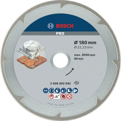 Afbeelding van Bosch Accessories 2608602692 Power Tools Diamanten doorslijpschijf Diameter 180 mm 1 stuk(s)