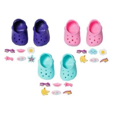 Afbeelding van BABY Born Zapf Creation 832837 Paar kleurrijke poppenklompen met accessoires voor 43 cm poppen