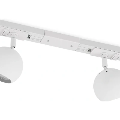 Afbeelding van Lindby 1 fase railverlichting 4lichts Metaal H: 13.5 cm GU10 wit