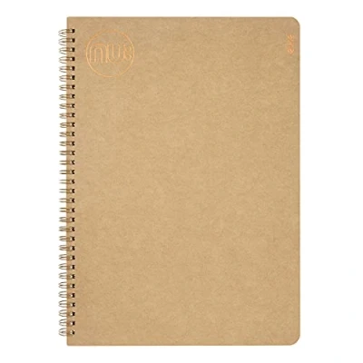 Afbeelding van NU: notitieboek, Kraft serie, spiraalbinding, A4, schrijfwaren, professioneel notitieblok, 160 pagina&#039;s